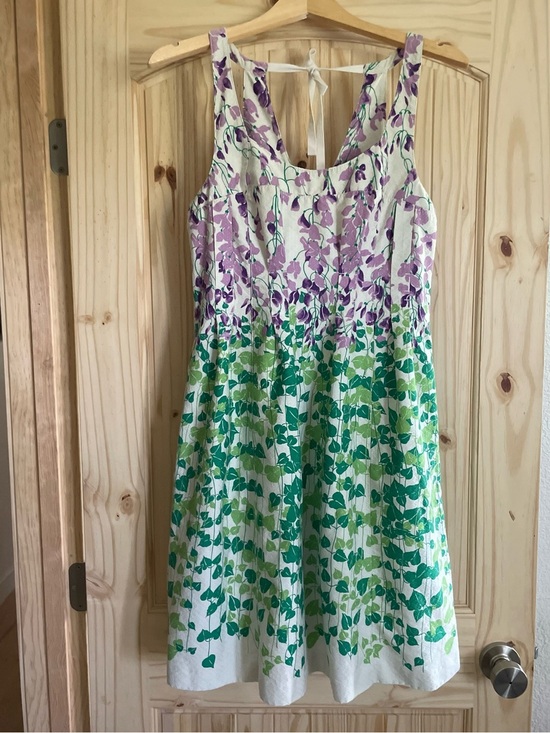 Maeve Dresses & Skirts - Maeve Fairy Whimsy Tea Party Dress with Purple and Green Floral Accents size 4